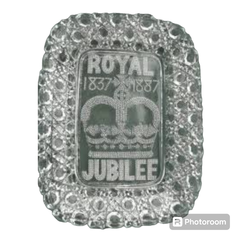 Victorian Pressed Glass Royal Jubilee Dish - Picture 1 of 2
